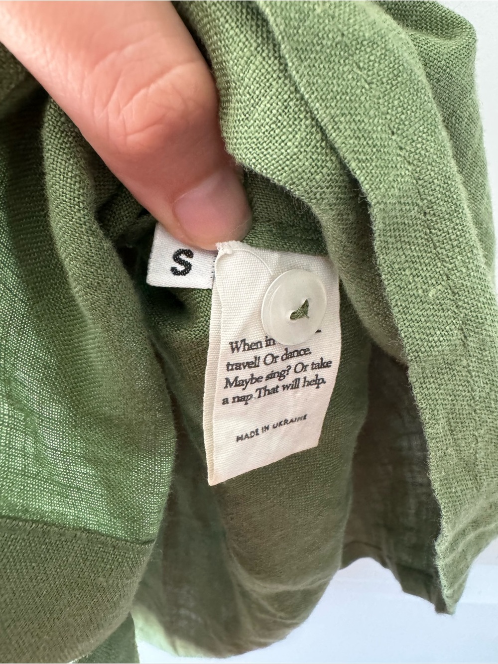 SLEEPER 100% LINEN DRESS SIZE S - Picture 3 of 6